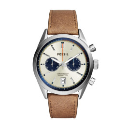 Horlogeband Fossil CH2952 Leder Bruin 22mm